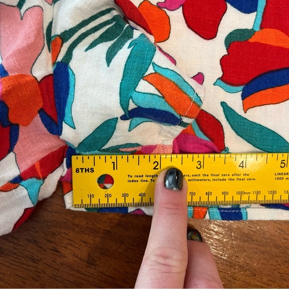 Karlie floral wrap tie skort women’s size large blue red pink - Picture 5 of 9